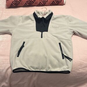 Columbia Fleece Jacket - Black and Cream